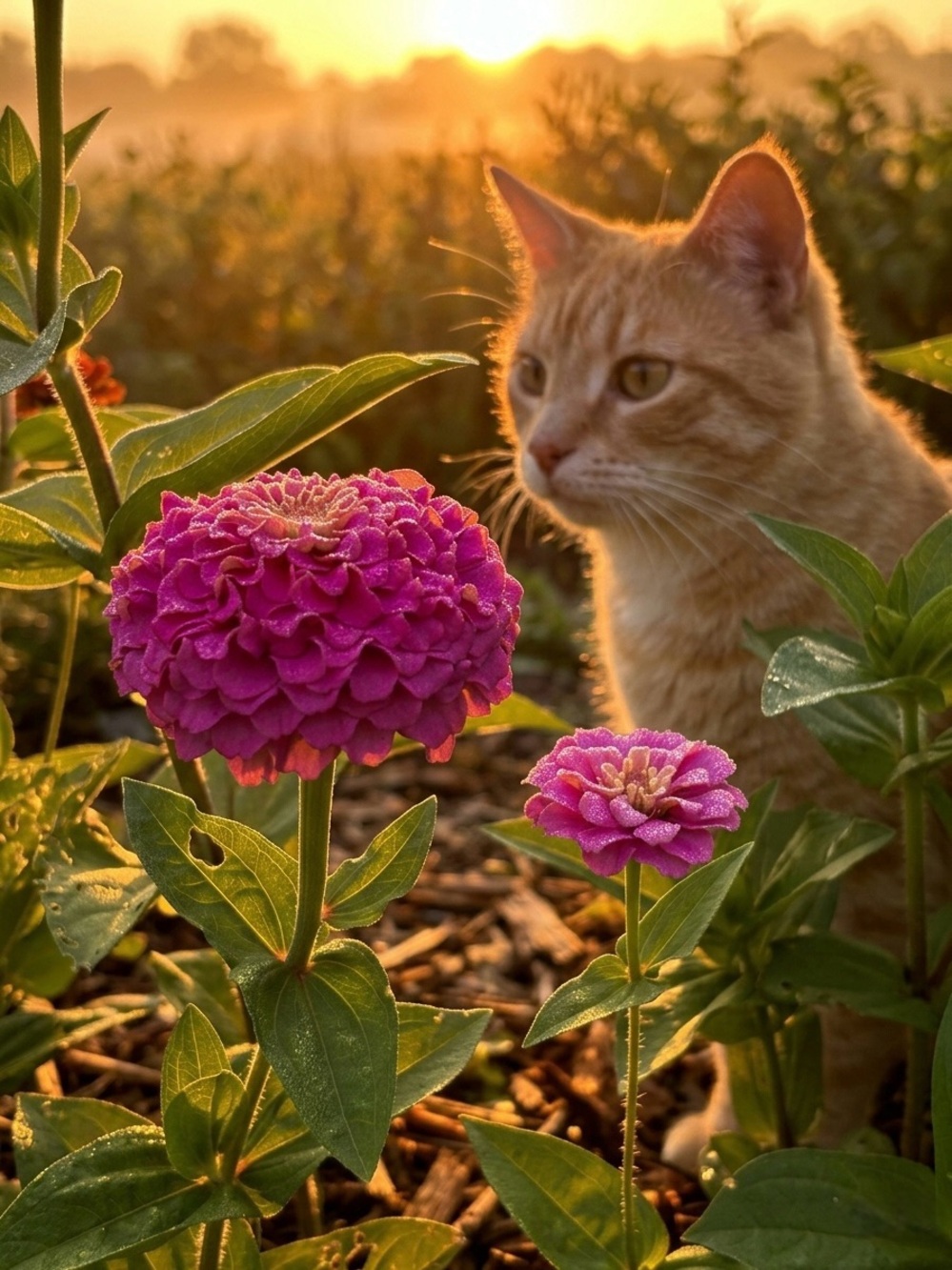 Pink Zinnia Flower Photograph Wall Art - Home Art Photography